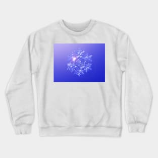 Sparkling Fractal Snowflake Crewneck Sweatshirt